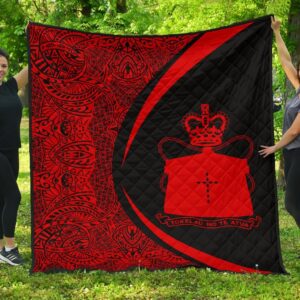 Tokelau Coat Of Arms Polynesian Premium Quilt  Circle Style  07 J2  Quilt